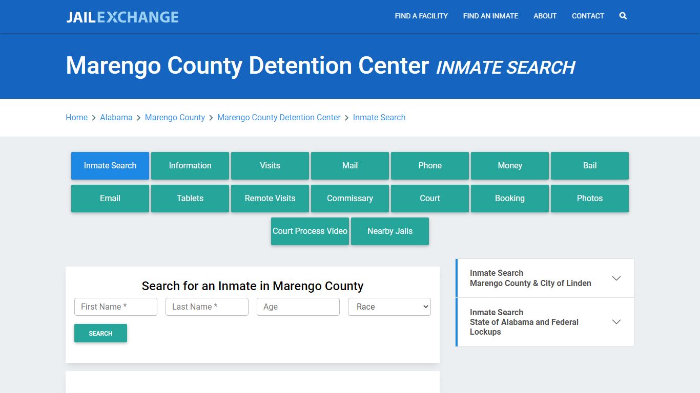 Marengo County Detention Center Inmate Search - Jail Exchange