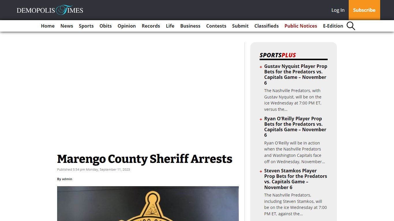 Marengo County Sheriff Arrests - The Demopolis Times