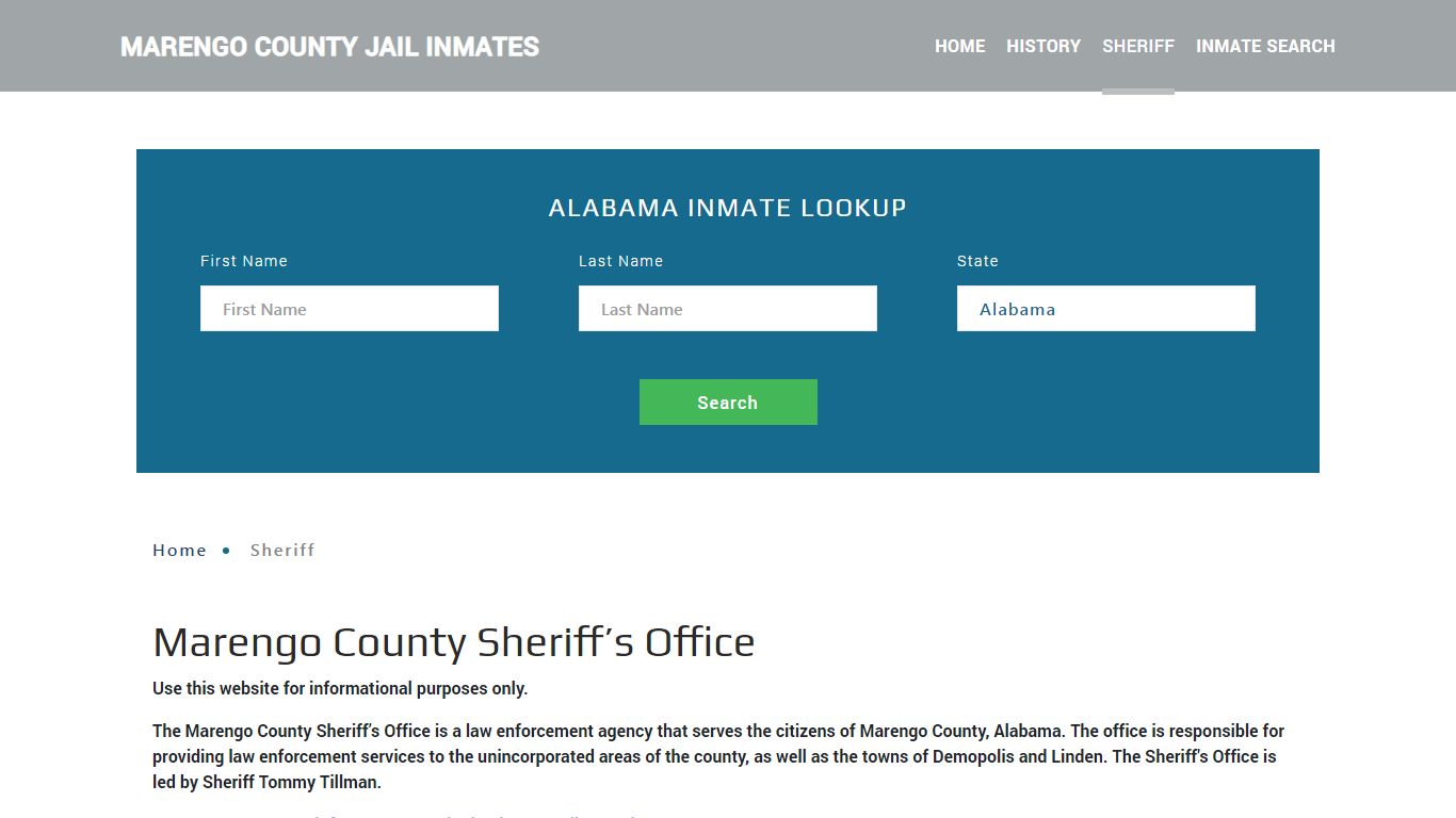 Marengo County Sheriff, AL Arrest Warrant Lookup